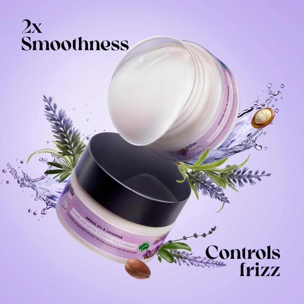 Buy Love Beauty & Planet Argan Oil & Lavender Hair Mask Infused with Moroccan Argan Oil and calming French Lavender fragrance