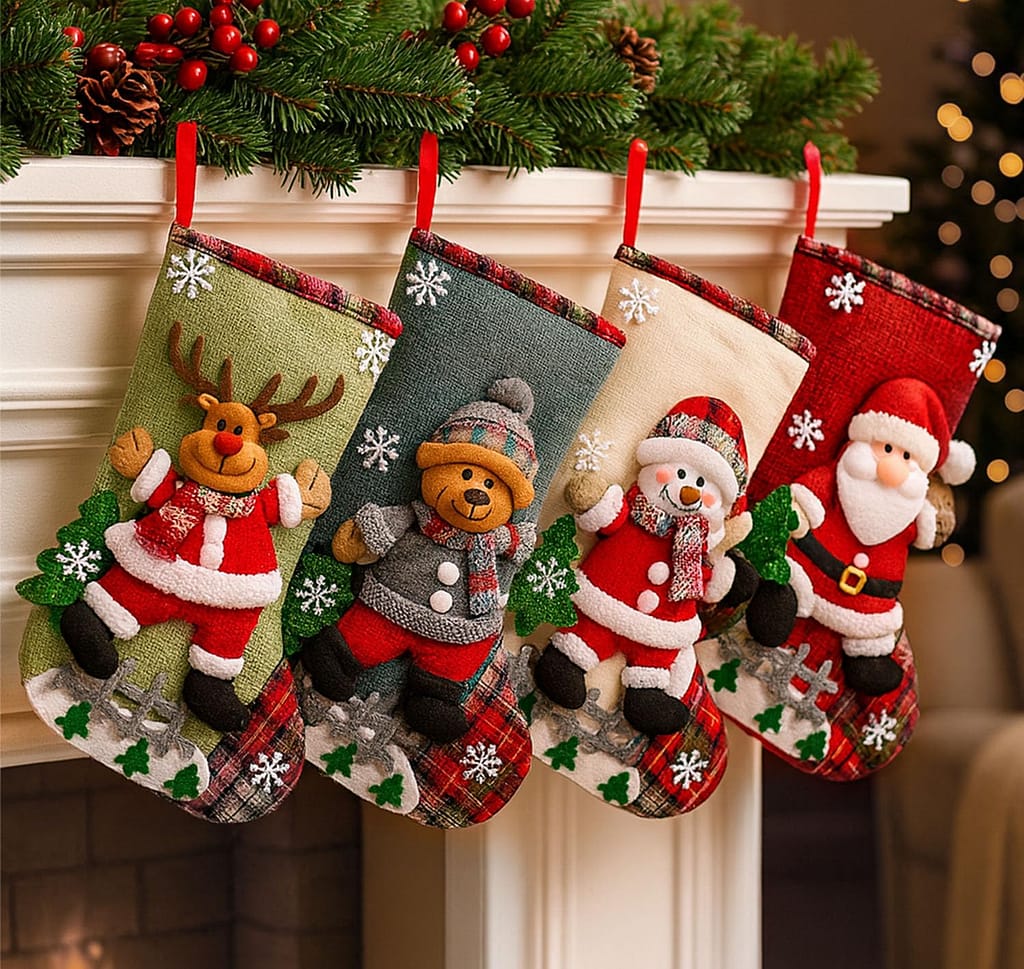 Christmas Stocking Decorations Set